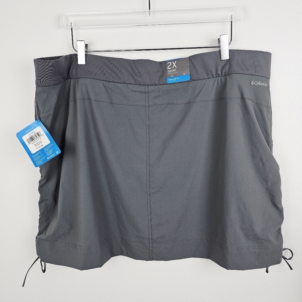 Columbia Gray Anytime Casual Skort NWT UPF 50 Sun Protection - Picture 2 of 12